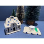 A07 Bunzlau Kerst huisje 15cm 121